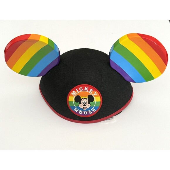 Disney PRIDE Rainbow Mickey Ears Hat New LGBTQ Disney World 2021 Classic - Picture 1 of 3